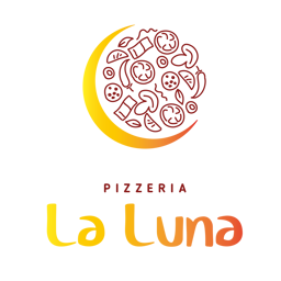 Pizzeria La Luna logo.